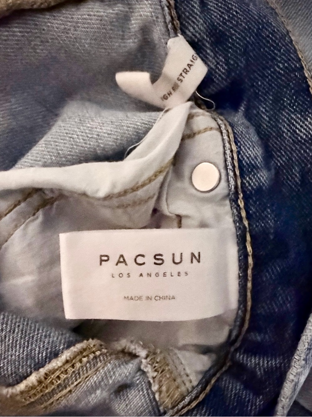 PacSun High Rise Straight Two-Tone Colorblock Jeans Size 27 - Picture 8 of 11